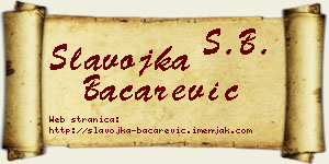 Slavojka Bačarević vizit kartica